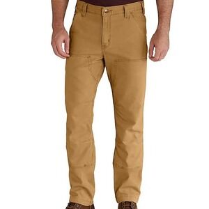 Carhartt‎ Men's 34X34 Tan Relaxed Straight Rigby Double-Front Carpenter Work